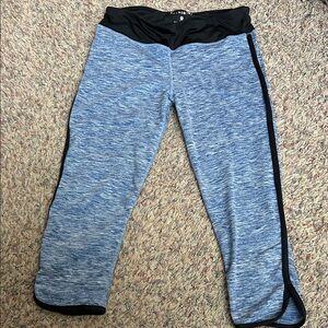 Eye Candy Blue and Black Capris